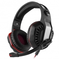 SVEN AP-U990MV, Gaming Headphones with microphone,  External sound card 7.1 (USB),  3.5mm (4 pin) or 2*3.5 mm (3 pin) stereo mini-jack, Non-tangling cable with fabric braid, Cable length: 2.2m, Black/Red