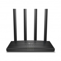 TP-LINK  Archer C80  AC1900 Dual Band Wireless Gigabit Router, Atheros, 1300Mbps at 5Ghz + 600Mbps at 2.4Ghz, 802.11ac/a/b/g/n Wave 2, MIMO 3x3, MU-MIMO, Beamforming, Airtime Fairness, 1 Gigabit WAN+4 Gigabit LAN, 4 fixed antennas