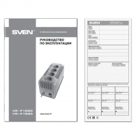 SVEN VR-F1500, 500W, Automatic Voltage Regulator, 4x Schuko outlets, Input voltage: 180-285V, Output voltage: 230V ± 10%, input and output voltage digital indicator on the front panel, Power supply delay function, metal body, Black