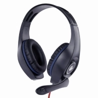 Gembird GHS-05-B, Gaming headset with volume control, blue-black, 3.5 mm
