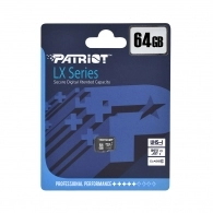 Card de memorie microSD Patriot LX Series/ 80MBps/ 64GB + SD adapter