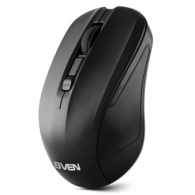 SVEN RX-270W  Wireless, Optical Mouse, 2.4GHz, Nano Receiver, 800/1200/1600 dpi, USB, Black