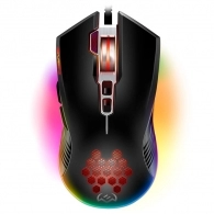SVEN RX-G850 RGB Gaming, Optical Mouse, 500-6400 dpi, 7+1 buttons (scroll wheel),  DPI switching modes, USB