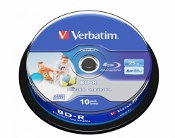 Verbatim BD-R SL 25GB 6X 10PK SPL WP NO ID