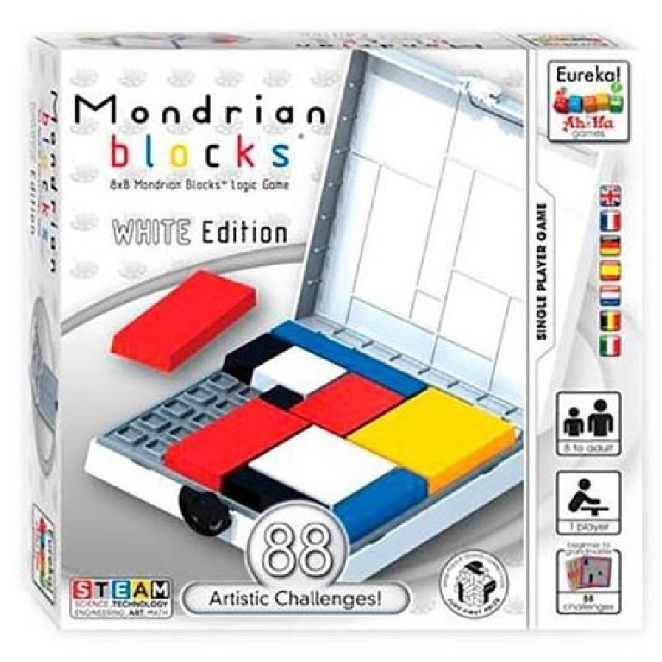 Eureka 473556 Ah!Ha Mondrian Blocks White