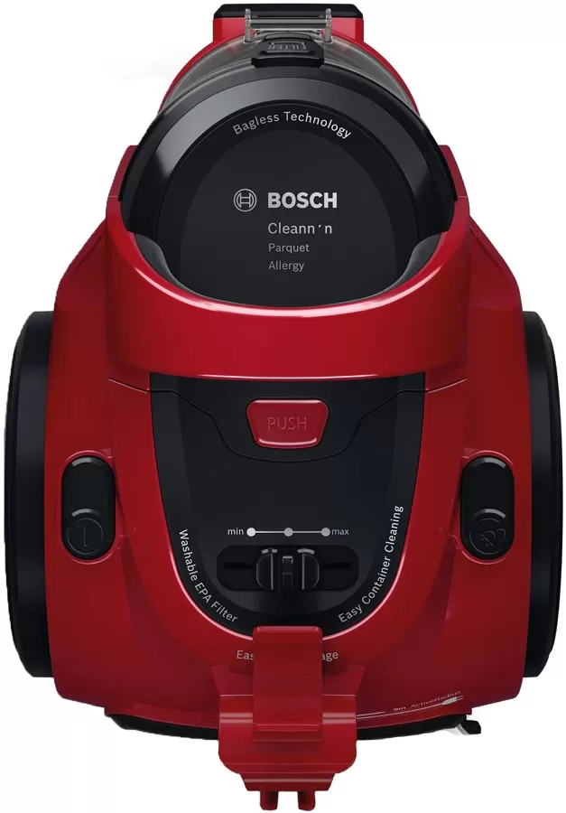 Пылесос с контейнером Bosch BGC0 5AAA2, 700 Вт, 78 дБ, Красный