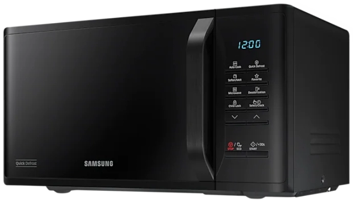 Микроволновая печь соло Samsung MS23K3513AK, 23 л, 800 Вт, Черный