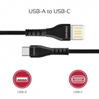 Cablu USB-A - USB Type-C Promate VigoRay-C Black