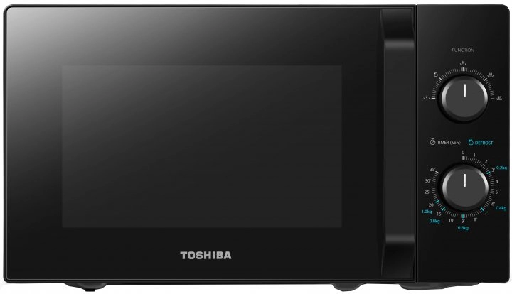 Микроволновая печь соло Toshiba MWPMM20PBK, 20 л, 600 Вт, Черный