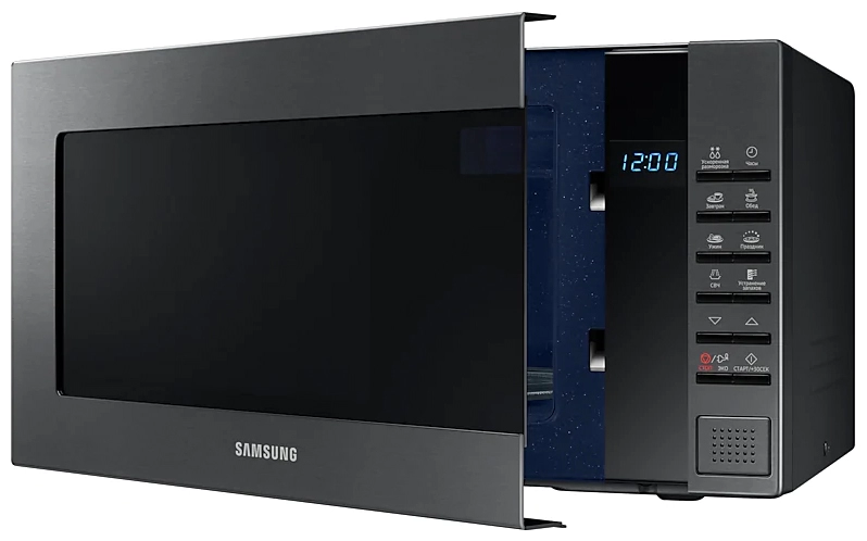 Микроволновая печь соло Samsung ME88SUG/BW, 23 л, 800 Вт, Серебристый