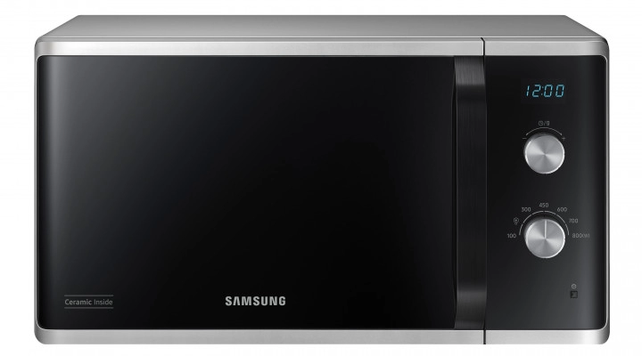 Микроволновая печь соло Samsung MS23K3614AS, 23 л, 800 Вт, Серебристый