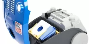 Пылесос с мешком Samsung VCC4140V3A/SBW, 1600 Вт, 83 дБ, синий/голубой