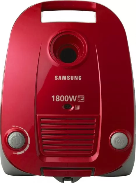 Пылесос с мешком Samsung VCC4181V37/SBW, 1800 Вт, 88 дБ, Красный
