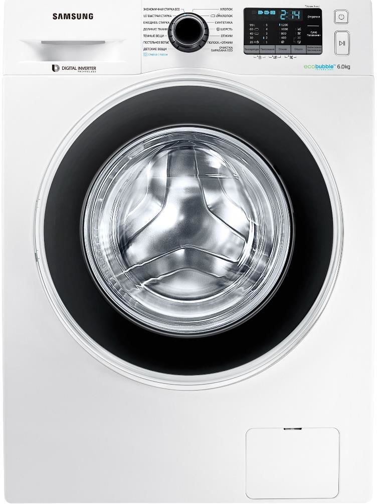 Стиральная машина Samsung WW60J52E0HWDBY 6 кг / 1200 об/мин / A / Белый photo 1 Стиральная машина Samsung WW60J52E0HWDBY 6 кг / 1200 об/мин / A / Белый photo 1