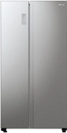 Холодильник Side-by-Side Hisense RS711N4ACE, 547 л, 178.6 см, A++, Серебристый
