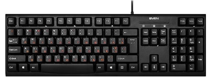 Tastatura cu fir Sven KB-S300 black