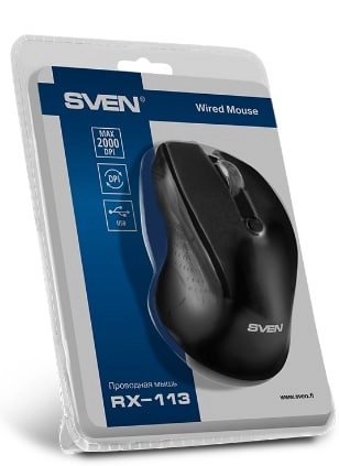 Mouse cu fir Sven RX113Black