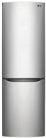 Холодильник с нижней морозильной камерой LG GAB379SMCL, 313 л, 173.7 см, A+, Нержавеющая сталь