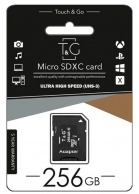 Карта памяти MicroSD+ SD adapter TnG UHS 3 256GB INCL