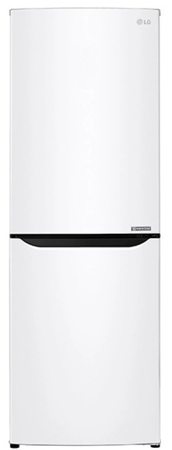 Холодильник с нижней морозильной камерой LG GAB389SQCZ, 261 л, 174 см, A++, Белый