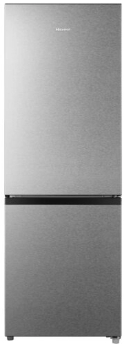 Холодильник с нижней морозильной камерой Hisense RB224D4BDF, 165 л, 143 см, F, Серебристый