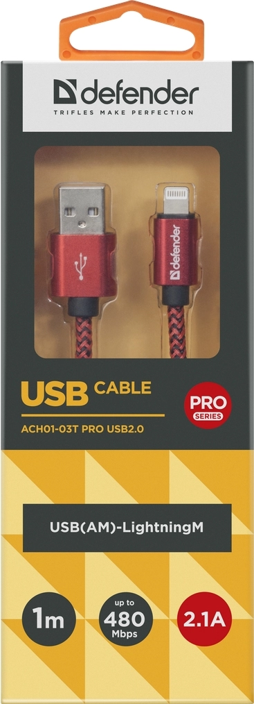 Cablu USB-A - Lightning Defender ACH01-03T