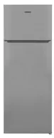 Холодильник с верхней морозильной камерой Heinner HFV213SF+, 212 л, 140 см, F (A+), Серебристый