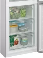 Холодильник с нижней морозильной камерой Candy CCE3T618FS, 342 л, 185 см, F (A+), Серебристый