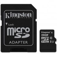 Card de memorie MicroSD+SD adapter Kingston 16Gb class 10 (SDC10G2/16GB)