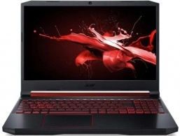 Ноутбук Acer AN515-54-77GV, 16 ГБ, Linux, Чёрный с красным