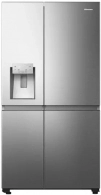 Холодильник Side-by-Side Hisense RS818N4TIE, 632 л, 179 см, E, Серебристый