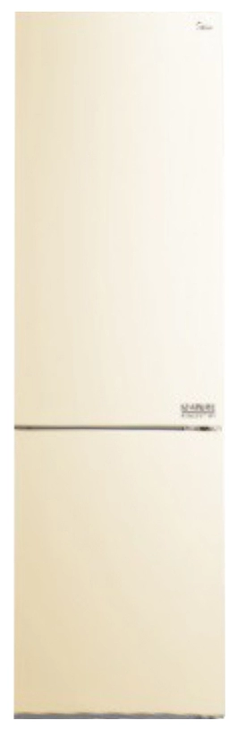 Холодильник с нижней морозильной камерой Midea SB 190 NF IV, 295 л, 190 см, A+, Бежевый