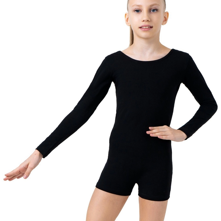 Купальник гимнастический Grace Dance Gymnastic leotard long sleeve with shorts