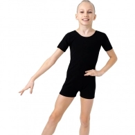 Costum p/u gimnastica Grace Dance Gymnastic leotard short sleeve with shorts