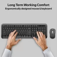Tastatura + mouse fara fir Promate PROCOMBO6BLKE