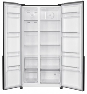 Холодильник Side-by-Side Heinner HSBSH532NFGBKF, 532 л, 177 см, F (A+), Черный