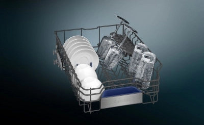 Посудомоечная машина встраиваемая Siemens SR65ZX16ME, 10 комплектов, 6программы, 44.8 см, A+++, Нерж. сталь