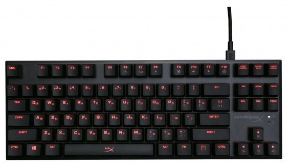 Клавиатура проводная механическая HyperX Alloy FPS Pro (HX-KB4RD1-RU/R1)Cherry MX Red
