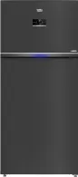 Холодильник с верхней морозильной камерой Beko RDNE650E40ZXBRN, 630 л, 187 см, E, Графит