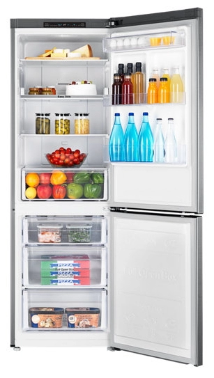 Холодильник с нижней морозильной камерой Samsung RB30J3000SA, 311 л, 178 см, A+