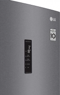 Frigider cu congelator jos LG GA-B459MLSL, 341 l, 1.860 cm, A+, Gri