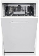 Посудомоечная машина встраиваемая Heinner HDW-BI4582TA, 12 комплектов, 8программы, 45 см, A++, Белый