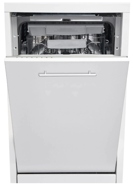 Посудомоечная машина встраиваемая Heinner HDW-BI4583TA, 10 комплектов, 8программы, 45 см, A++, Белый
