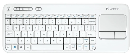 Клавиатура беспроводная Logitech K400 Plus Wireless Touch White