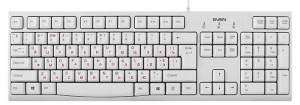 Tastatura cu fir Sven KB-S300 white
