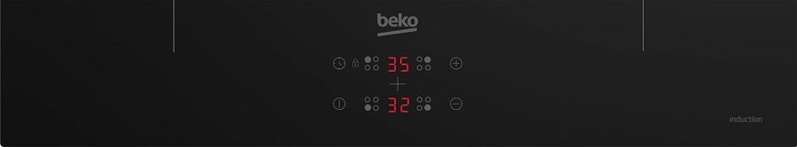 Встраиваемая индукционная панель Beko HII64401SMTX, 4 конфорок, Черный