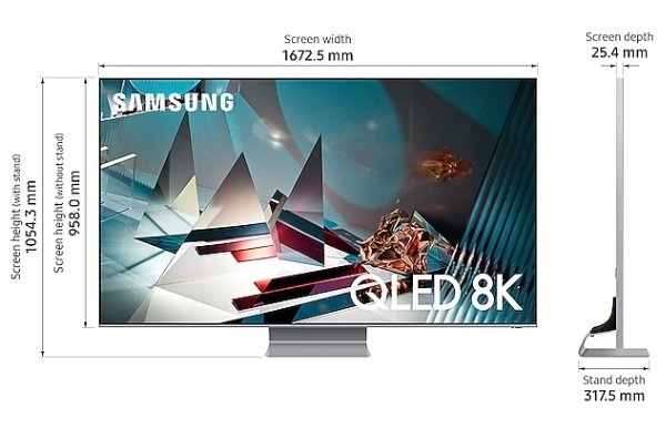 8K QLED телевизор Samsung QE75Q800, 