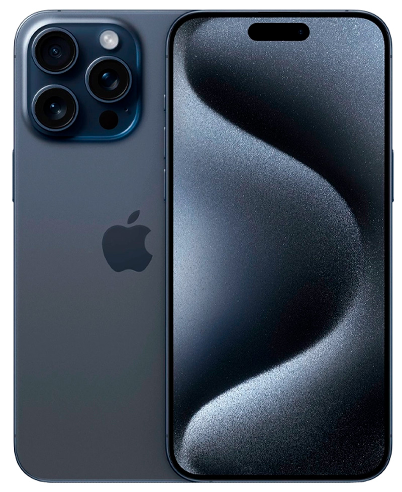 Смартфон Apple iPhone 15 Pro Max / 6.7'' / 8 ГБ / 1 ТБ / Blue Titanium photo 1 Смартфон Apple iPhone 15 Pro Max / 6.7'' / 8 ГБ / 1 ТБ / Blue Titanium photo 1