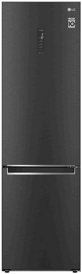 Frigider cu congelator jos LG GWB509SBUM, 364 l, 203 cm, E/A++, Negru