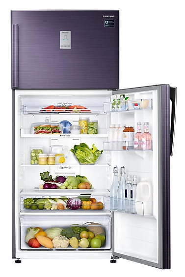 Холодильник с верхней морозильной камерой Samsung RT53K6340UT, 528 л, 185.5 см, A+, Фиолетовый
